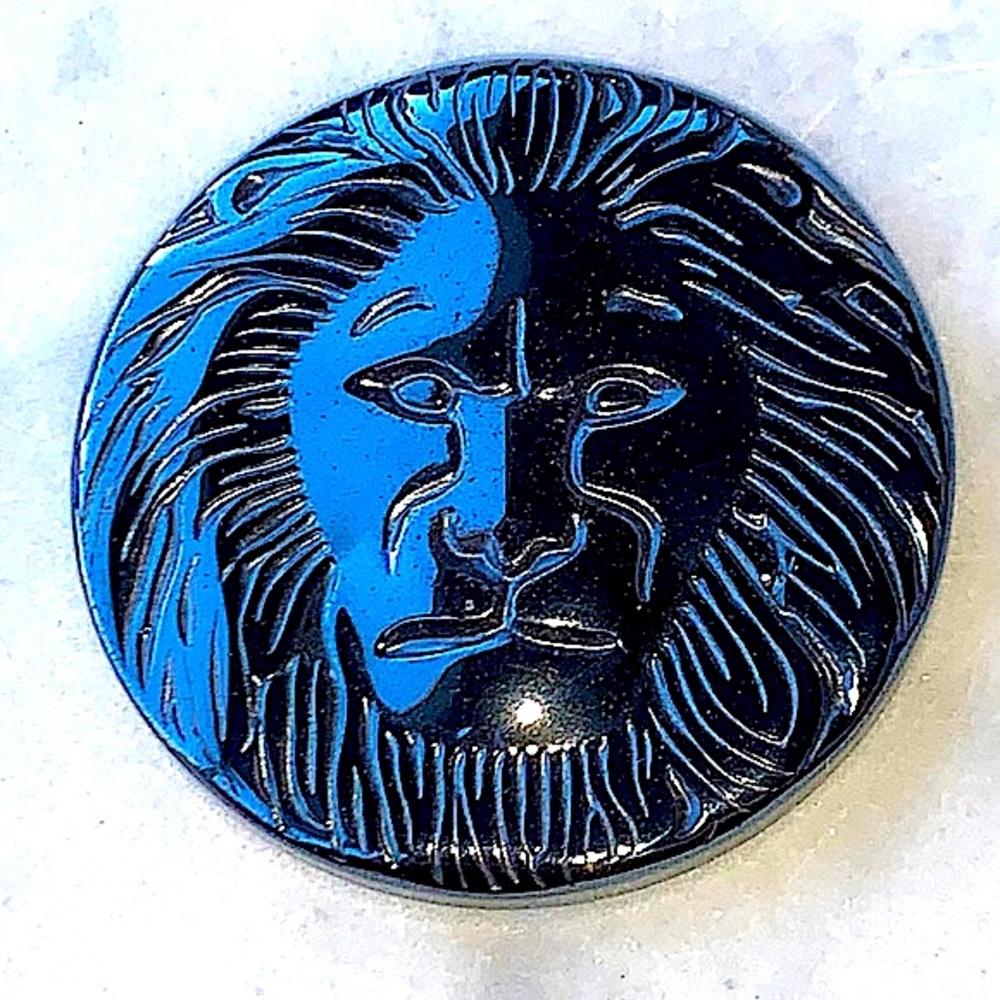 HEMATITE LION FACE CRYSTAL